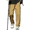 Casual Pants for Men, Spring And Autumn Straight-Leg Trousers, Loose-Fitting Trendy Cargo Pants for Men, Brown, Size M