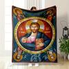Religious Icon Art BlanketFlannel blanket for bedroom, living room, sofa, and nap
