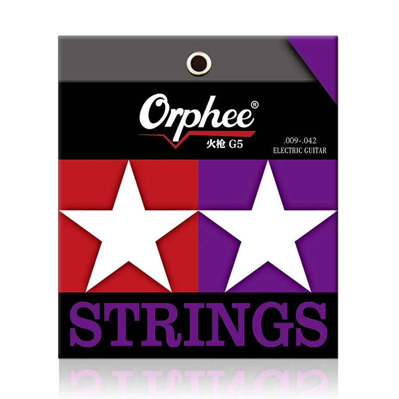 Orphee Electric Guitar Strings Fire Lock Series Nano Coating Hexagonal Core 100% Nickel Electric Guitar Strings Accessories