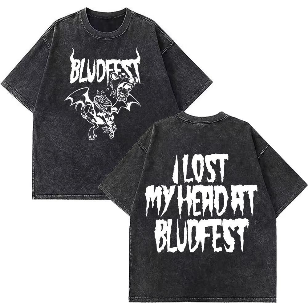 Yungblud IDOLS The World Tour Merch Retro Gewaschenes T-Shirt Herren Damen Hip Hop Rock Kurzarm T-Shirts Übergroße T-Shirts