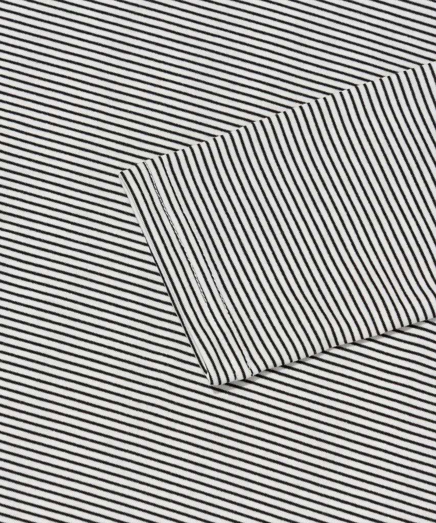 ROIDESROIS Striped Slim Long Sleeve T-Shirt (White)