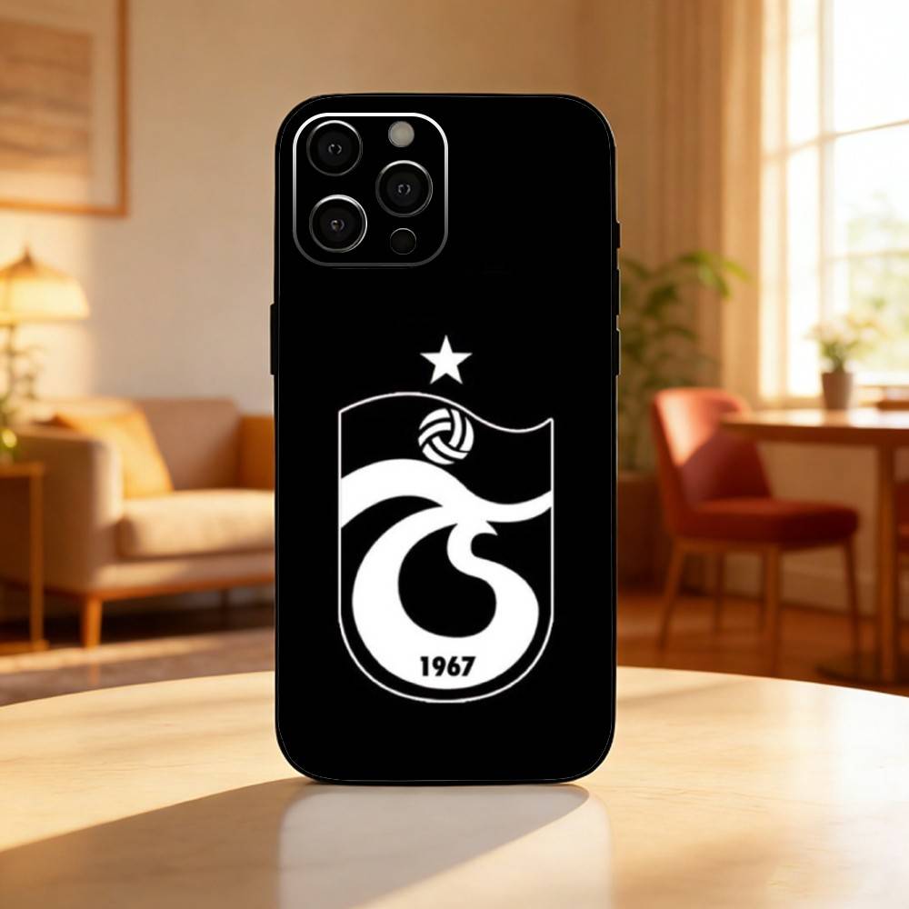 Turkey T-Trabzonspor Phone Case For iPhone17,16,15,14,13,12 Plus,Max Soft Silicone Black Cover