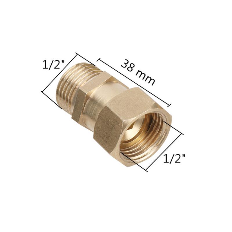 

G1/2 Union Hexagon Straight Connector 1/2 Male/Female Thread Brass Compression Connector Plumbing Pipe Fittings
