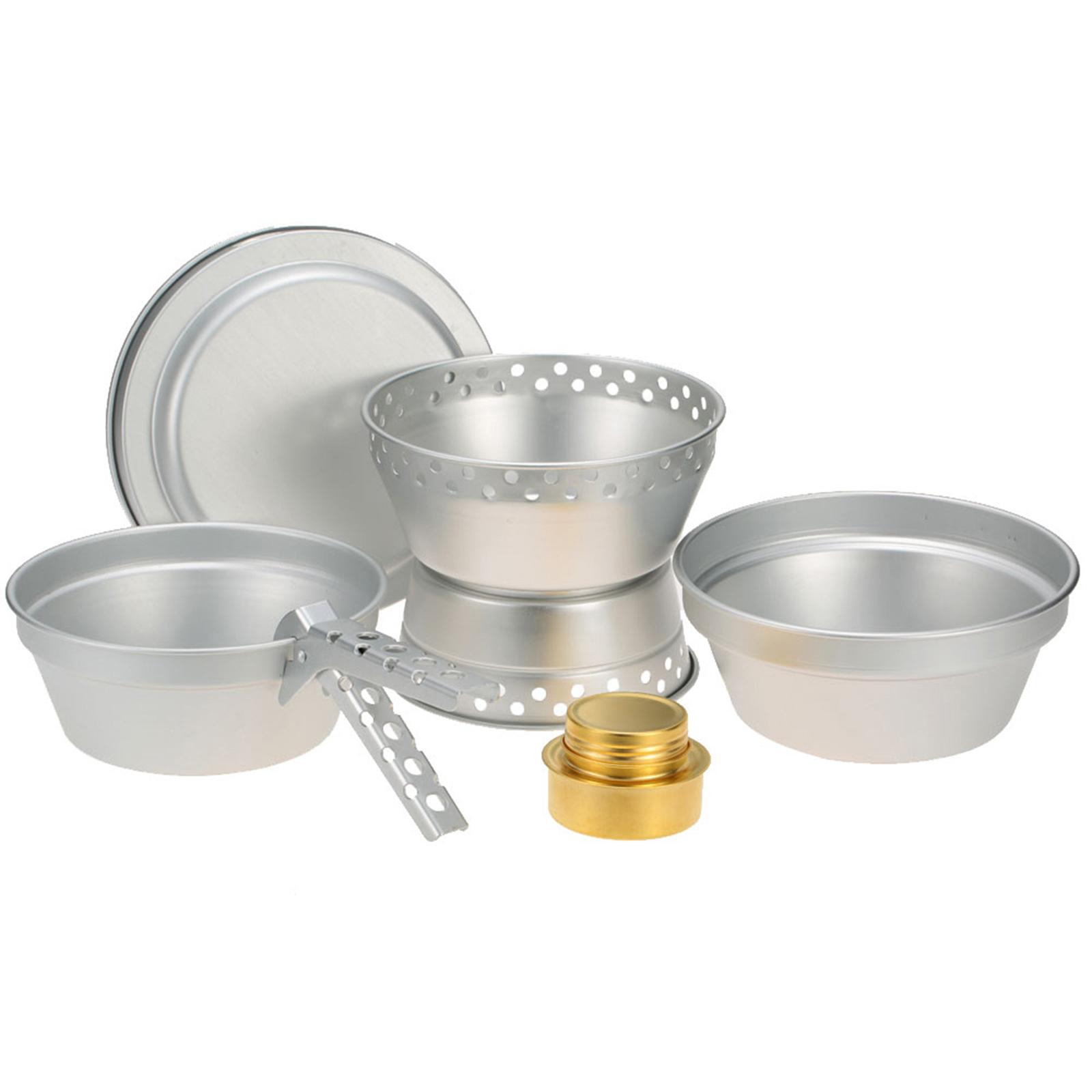 

Портативная походная посуда, набор спиртовой плиты, спиртовая горелка с подставкой, кастрюля с захватом серебряный