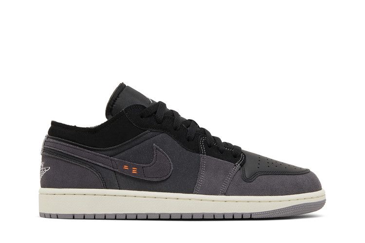 Men's Sneakers Nike Jordan 1 Low Craft Inside Out Black Black/Grey-Orange