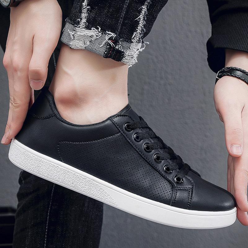 Autumn New Breathable Little White Shoes Men's Shoes Casual Leather Shoes Men's Board Shoes Versatile Trend Shoes