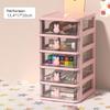 Transparent Little Rabbit Desk Organizer Drawer for Students & Cosmetics