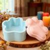Stampo Artigianale in Silicone a Forma di Zampa di Cane Scatola Contenitore Stampi per la Creazione di Contenitori per Candele e Organizer per Regali Fatti a Mano