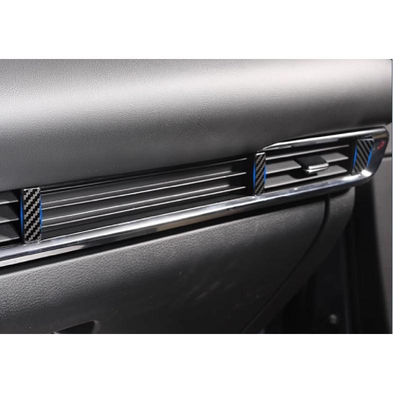 Car Accessories Fit for Mazda CX-30 CX30 2020 2021 2022 2023 2024 2025 Interior Front Center Console Air Vents Outlet Cover Trim Frame (Carbon Fiber
