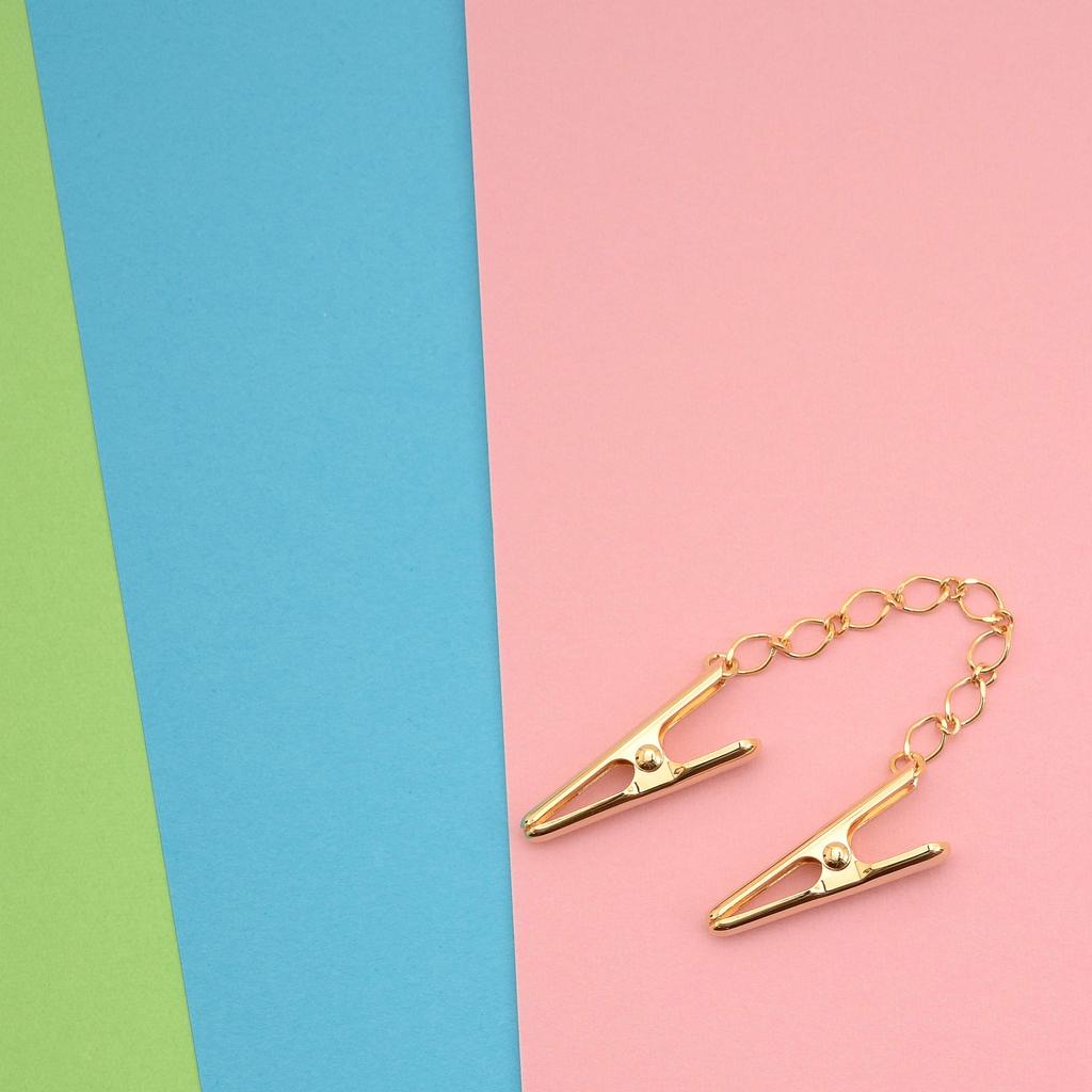 Konatu Stole Clip, Made In Japan, Simple Design, Stole Holder, Cardigan Clip, Scarf Clip, Metal Chain, Gold