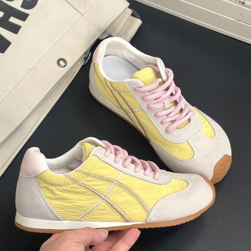 Macaron Platform Women's Spring New Flat-bottomed Leather Casual Versatile Sports Shoes