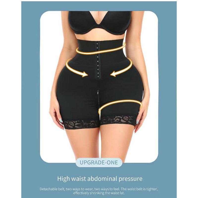 High Waist Plus Size Tummy Control Body Shaping Breathable Mesh Shapewear Panty