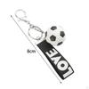 Creative Soccer Keychain Alloy Sport Key Chains for Men Women Boys Girls Wallet Backpack Bag Charms