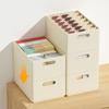 Cabinet Organizer Folding Plastic Food Storage Box With Handle Saves Space Large Capacity Stackable Kitchen Storage Organizer