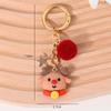 New Christmas Tree Santa Claus Keychains Bag Charm For Women Exquisite Bag Pendant Car Key Ring Jewelry Christmas Gift