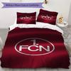 1 FC Nürnberg Pattern Bedding Uilt Set Uilt Cover Pillowcase Home Decoration Birthday Gift (1 * Duvet Cover + 2 * Pillowcase Without Core)