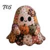 Halloween-Themen-Stoffbastel-Geister-Patchwork-Set, Niedliches Puppen-DIY-Nähset mit vorgeschnittenen kreativen Stoffen zur Stressbewältigung, Herbst-Feiertags-Set