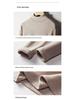 Autumn/Winter Tencel Wool Slim Fit Semi-High Neck Korean Style Warm Top