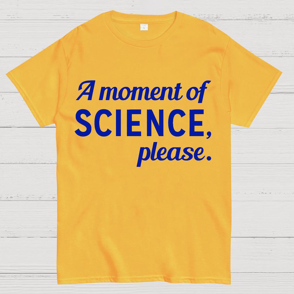 A Moment of Science, Please Unisex 100% Cotton Summer Casual Cool Loose T-Shirt