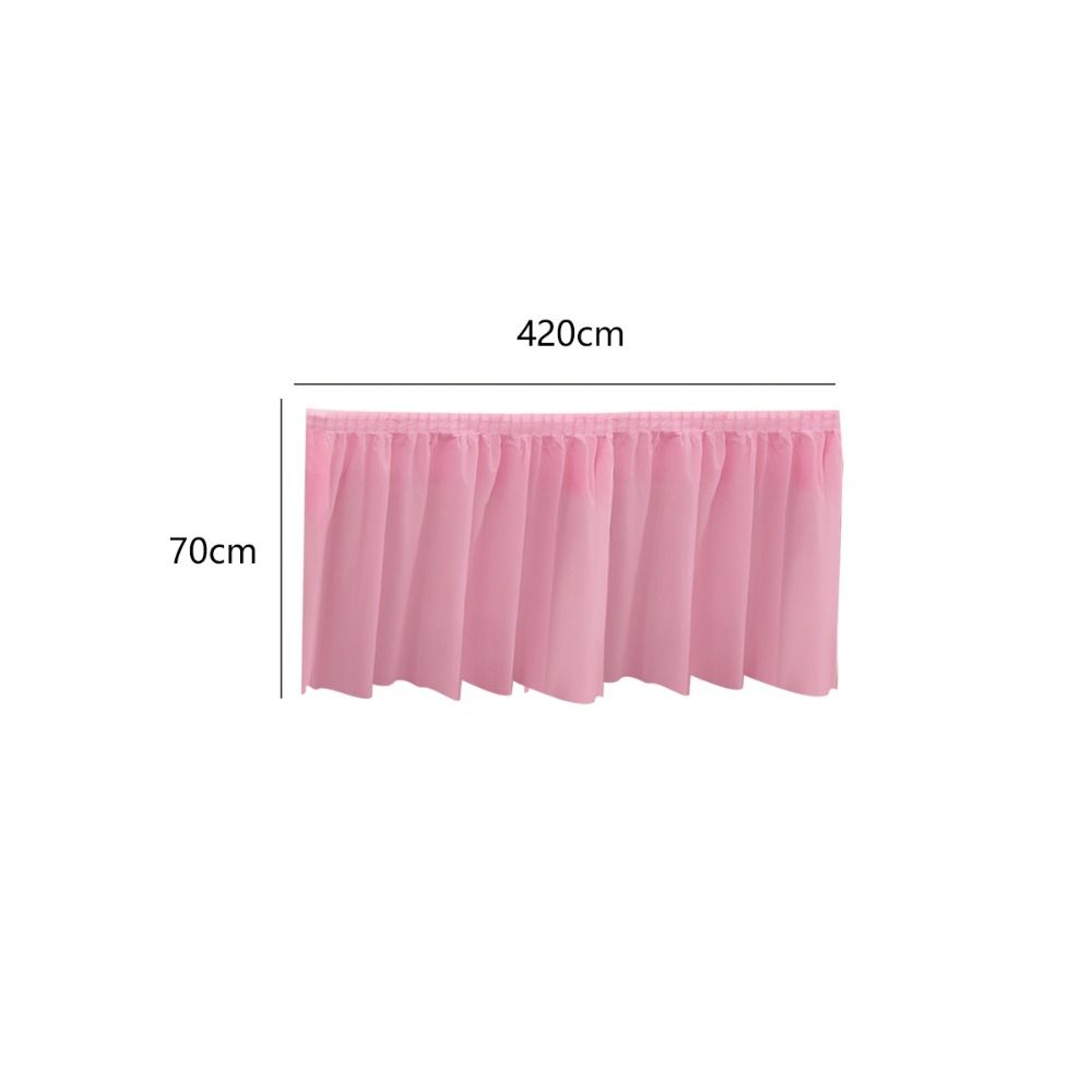Waterproof Disposable Tablecloth Thickened Party Table Dress Colourful Table Skirt