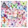 50 Butterfly Graffiti Transparent PET Stickers: Dreamy DIY for Journals, Bottles, and Refrigerators