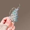 Rhinestone Butterfly Brooch Butterfly Wing Lapel Pin Sweater Cardigan Coat Business Suit Decoration Women Clothing Accessories