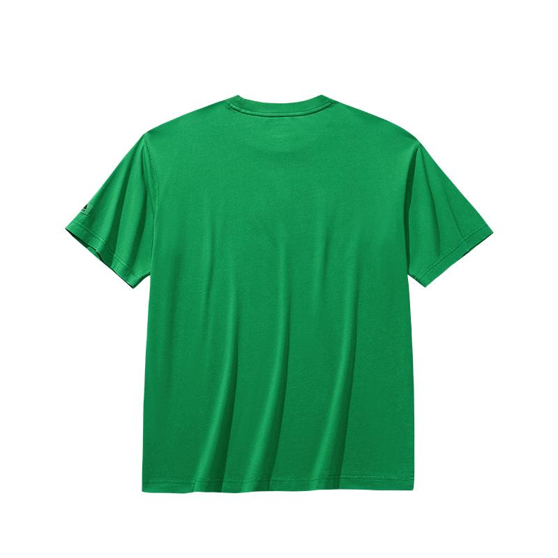 Anta Comfortable Versatile Fashion Casual T-Shirt Unisex Tops Smooth-Green 172628112-1