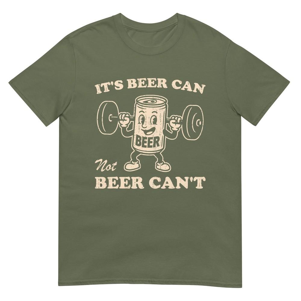 Funny Its Beer Can Not Beer Cant Retro Party Drinking TShirt