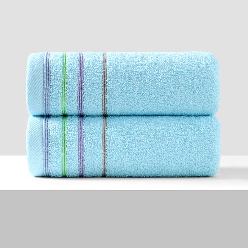 Soft, Absorbent Polyester-Cotton Towels - Thickened for Household Use, Face Wash, and Gifts
