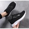Women's Breathable Flyknit Mesh Running Shoes - Low-top, Large Size, Casual Sneakers for Spring/Summer