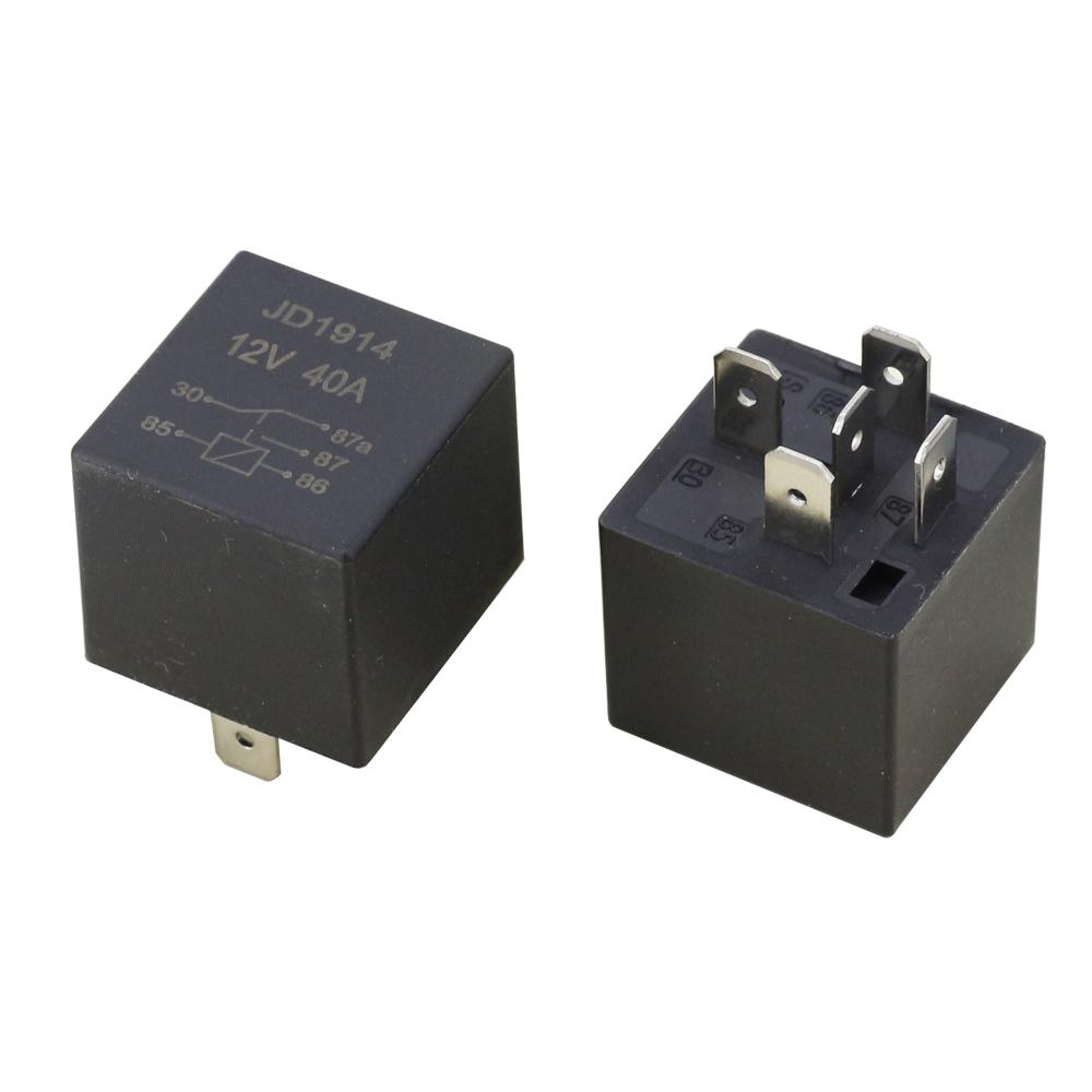 1PC Automotive Relay JD1914/JD2912 80A/40A 12V/24V 4/5 Pin No Backrest Copper Small Waterproof Relay Lighting Controller Relays 5