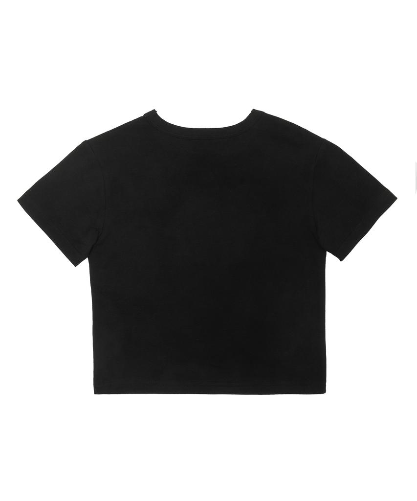 BEN DAVIS Original Stretch Crop Tee Black