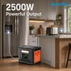 Solarplay 2500W Portable Power Station 2304Wh Solar Generator with 400W Solar Panel UL Certified Home Backup
