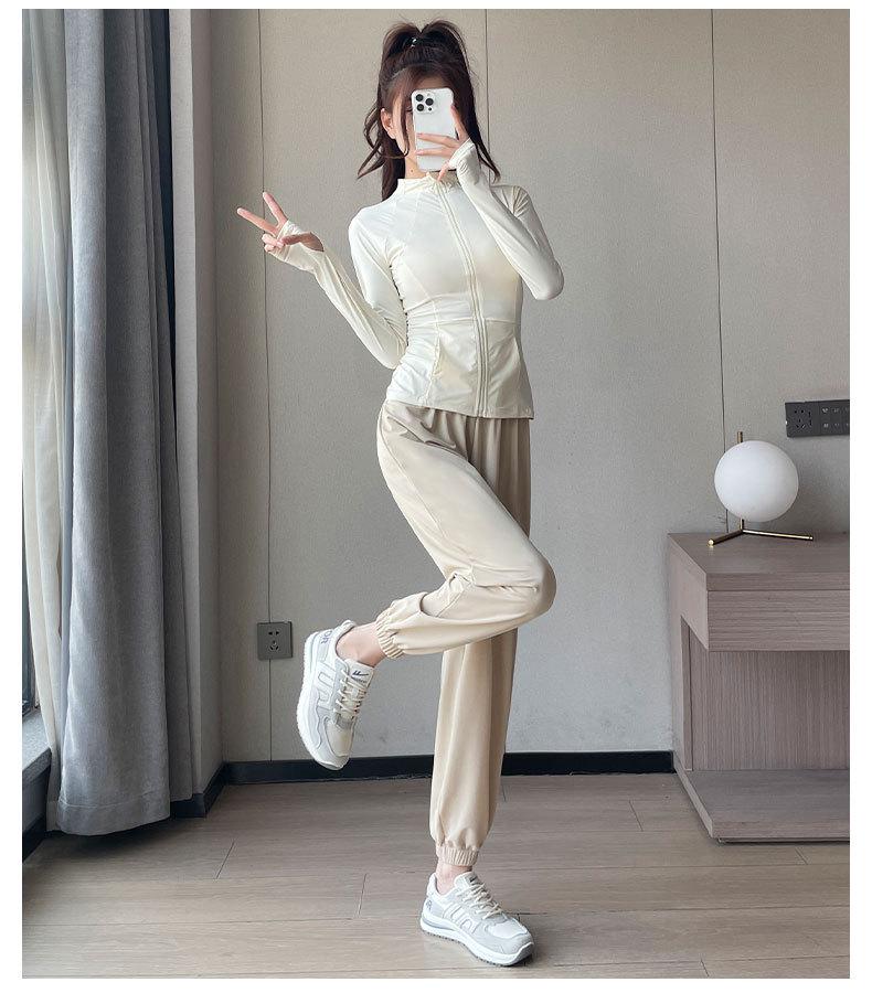 Women's Quick-Dry Sunscreen Running Set 2024: Summer Yoga & Fitness Outfit