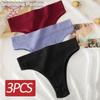 3-teiliges Set mit nahtlosen Damen-Höschen und hohen Taillenriemen für Damen, bequeme Baumwoll-Slips, sexy Unterhosen für Damen