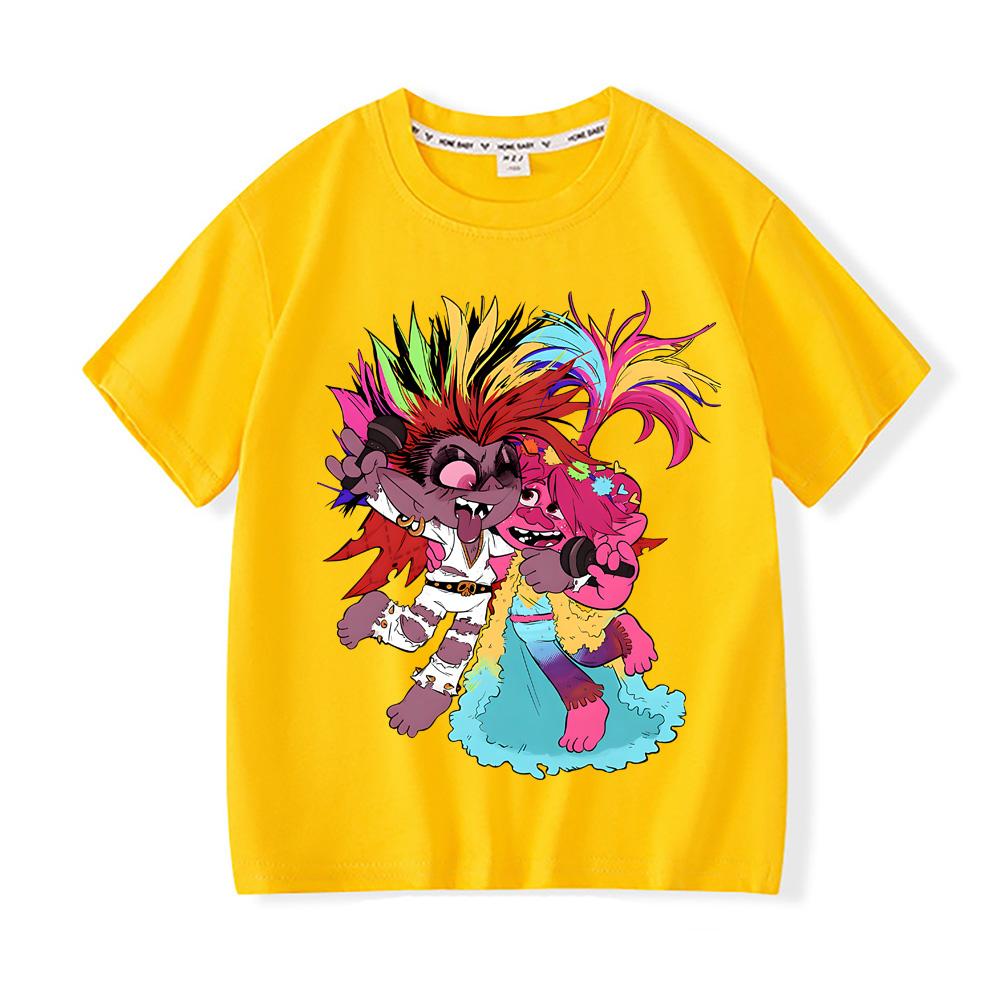 More Then Awesome The Trolls Movie World Tour Movie Fan Essential T-Shirt High Quality 100% Cotton Tee-shirt Boys/girls Kawaii