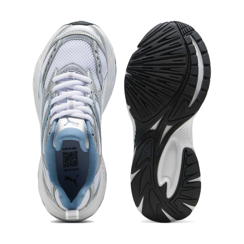 Puma Morphic Big Kid Silver Zen Blue Kids Sneakers White 393792-07