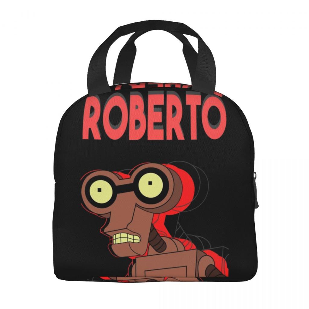 Futuramas Cartoon Comic Product Insulated Lunch Bag For School Food Storage Bag Leakproof Cooler Thermal Lunch Boxes