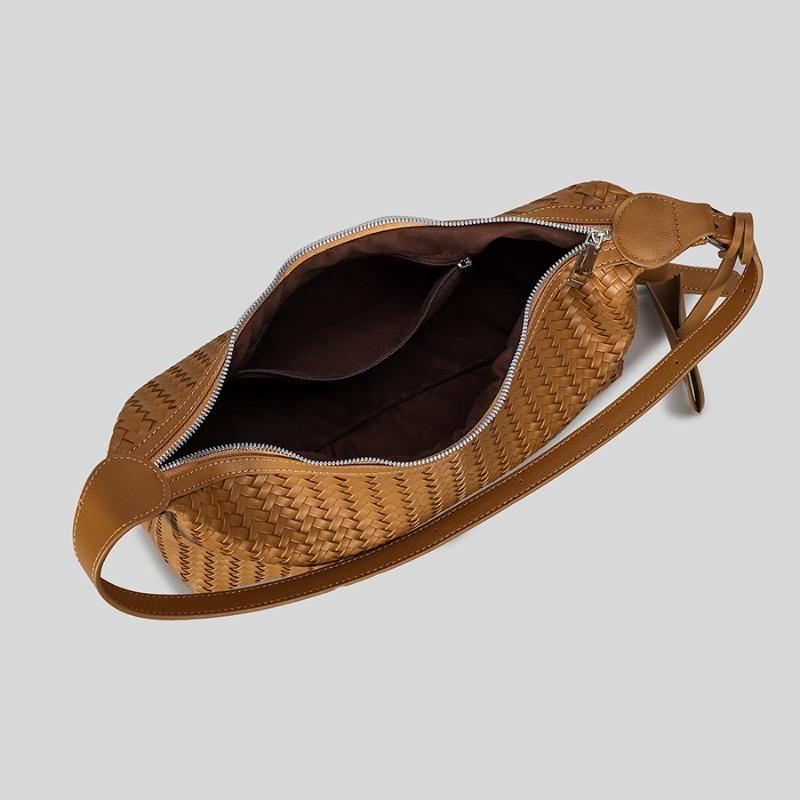 Borsa alla moda e semplice a spalla singola a tracolla Borsa sottospalla a mano Borsa pendolare intrecciata a mano