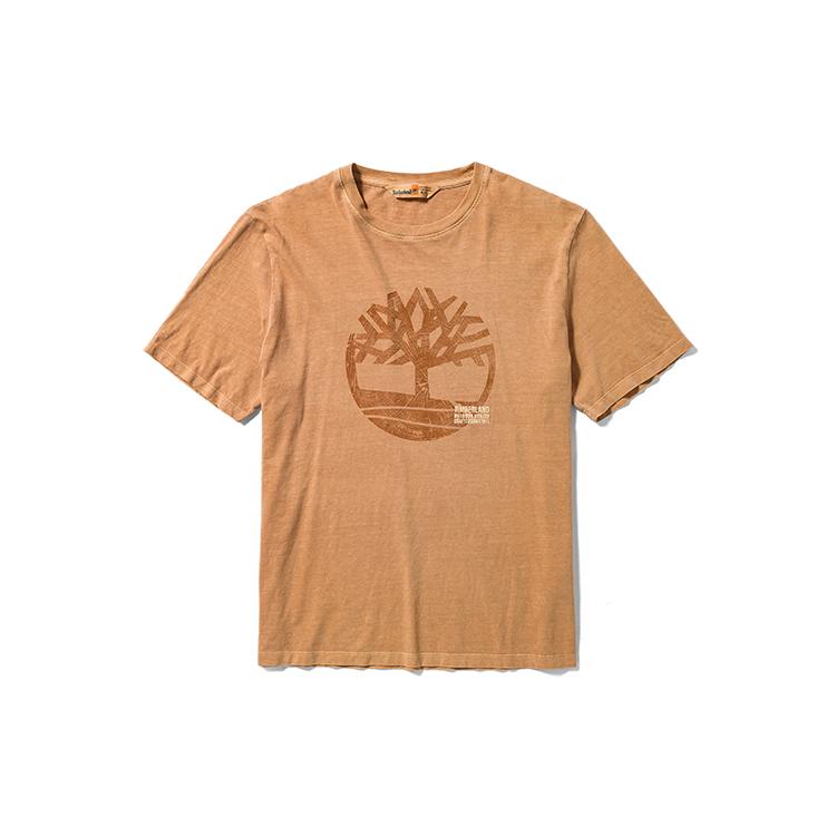 Timberland T Shirts Men's Wheat Crew Neck Moderate Straight Fit A42RF-P47