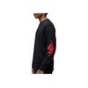 Nike SS25 Rare Air Fashion Comfortable Pullover Long Sleeve T-Shirt Men Tops Black Chile-Red IB3134-010