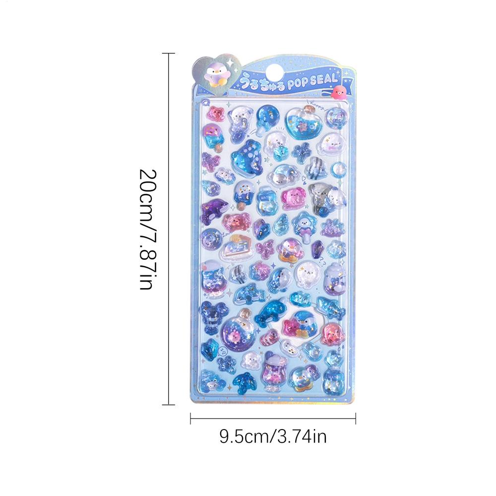 3D Aufkleber Niedliche Harz Scrapbooking Zubehör Haustier Figur Abziehbilder Handy Dekoration für Kinder Mädchen Kleinkind Scrapbook Handy Journal