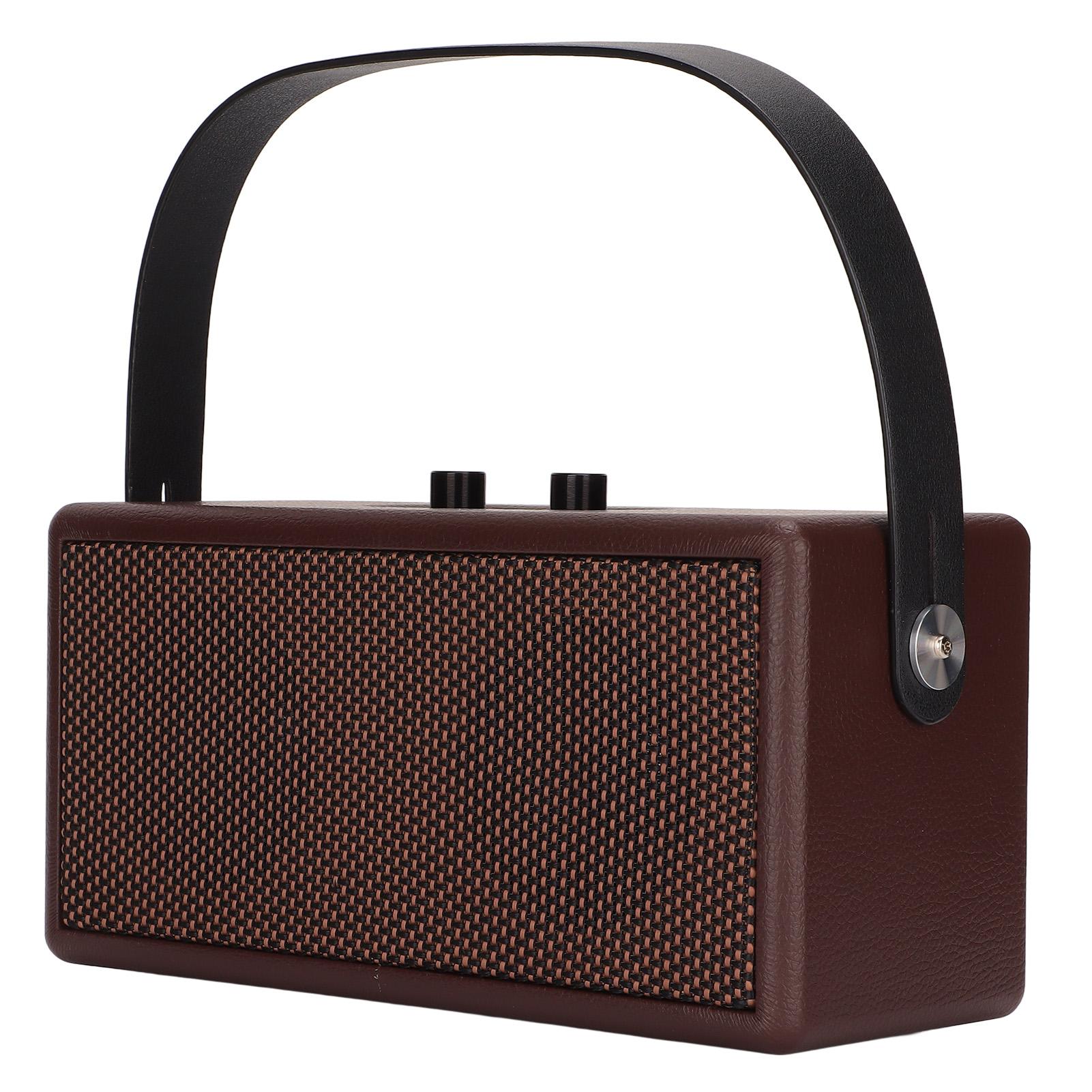 

Bluetooth-динамик Портативный ретро беспроводной Bluetooth-динамик для дома, путешествий, отдыха на природе, коричневый