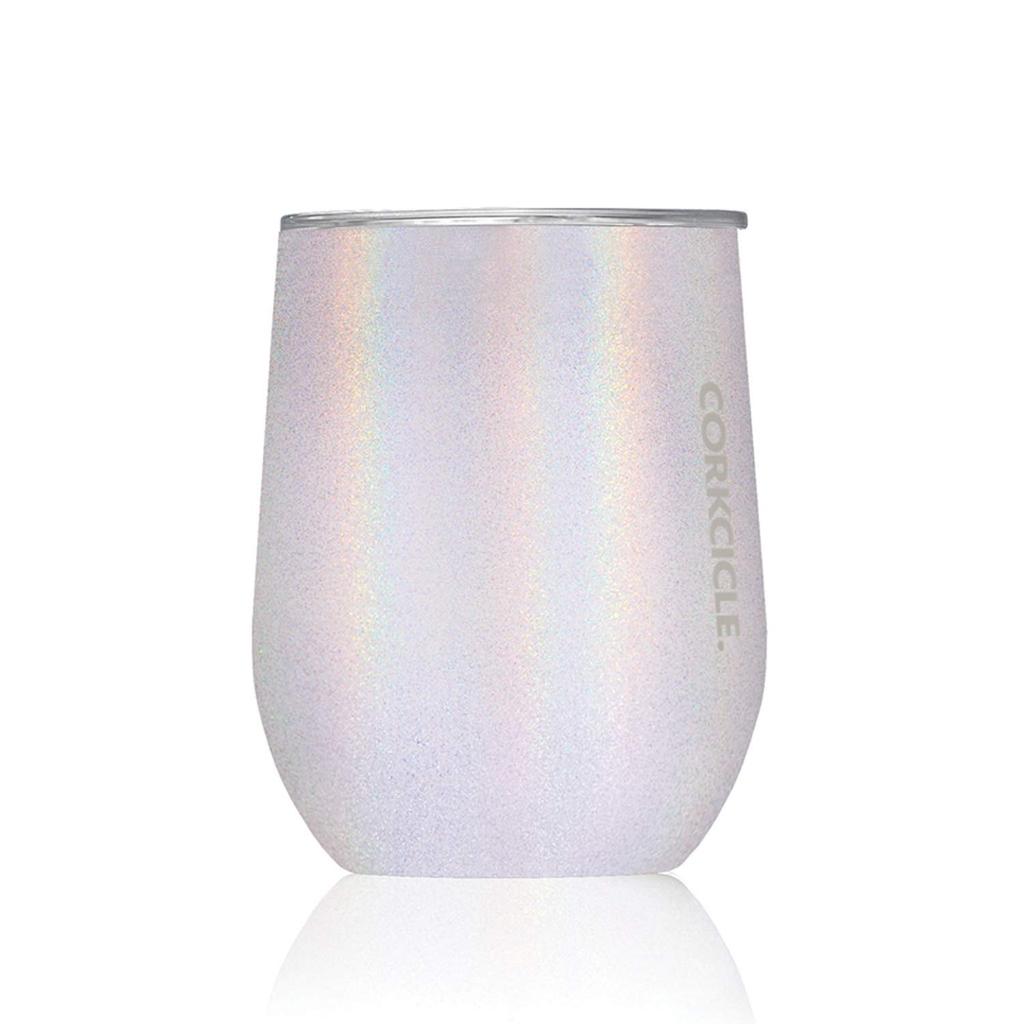 CORKCICLE Japanese Stainless Steel Tumbler Vacuum Insulated with Lid 300ml STEMLESS Unicorn Magic Pearl White 12oz Transparent Lid SPICE OF LIFE