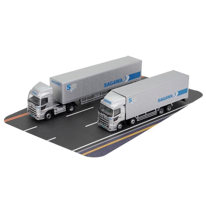 TOMYTEC The Truck/Trailer Collection Sagawa Express Truck Trailer 2-Piece Set 1/150