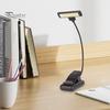 Rechargeable LED Reading Lamp with Eye-Care Technology Portable Clip-On Design Multi-purpose Horizontal Head Reading Light