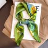 70x70cm Lightweight Silk-Look Square Scarf Women French Chic Hair Band Office Accessory Viscose 96%