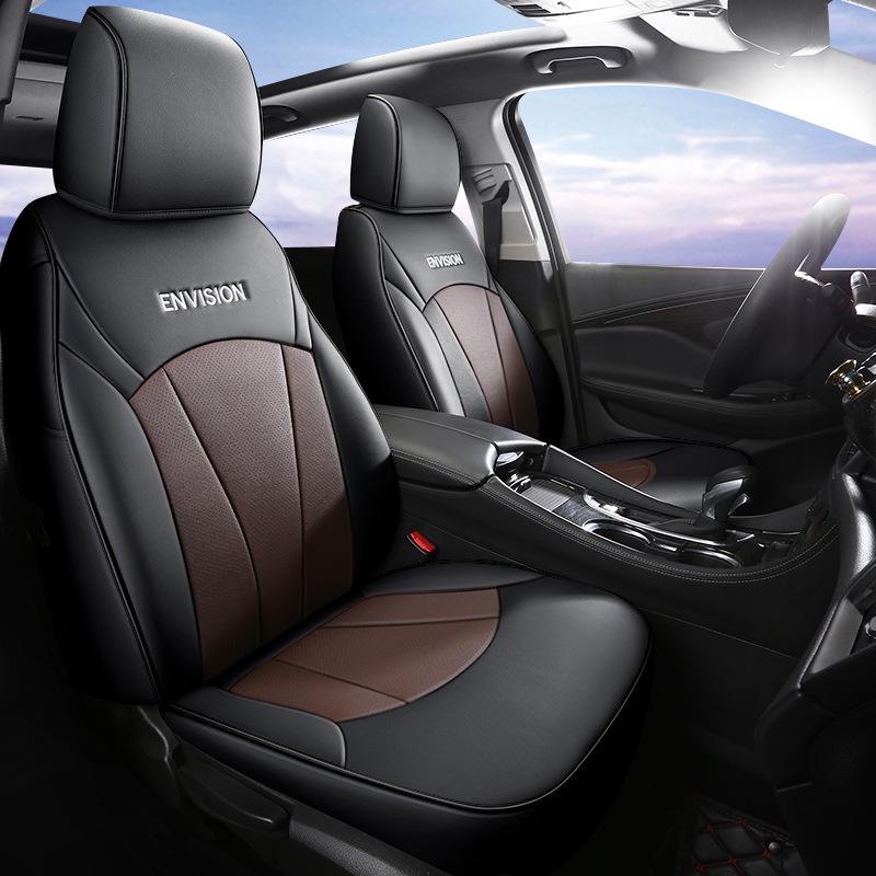 All-Season Genuine Leather Seat Cushion for Buick Envision - Five-Seater, Universal Fit