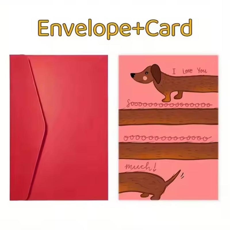 Cute Funny Cat Birthday Card Valentine'S Day Greeting Card Invitation Card With Envelope Unique Gift For Teachers Parents Friend