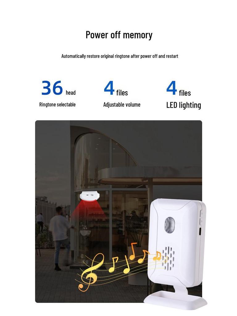 Wireless Infrared Motion Sensor Voice Welcomer